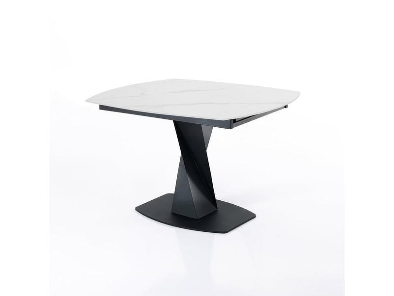 Table extensible en céramique effet marbre dyke white marble - Conforama A