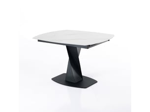 Table extensible en céramique effet marbre dyke white marble