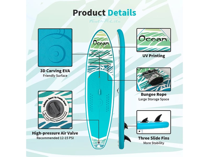 Planche de SUP Funwater SUPFR03F - 335x82x15cm 180kg - Conforama E