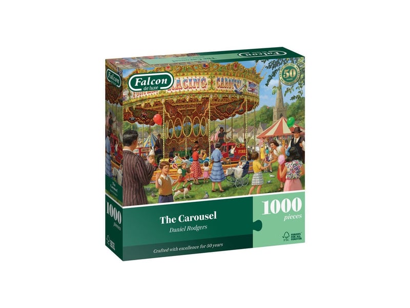  Puzzle 1000 pièces the carousel scène fête foraine multicolore JUM8721017607816 - Conforama A