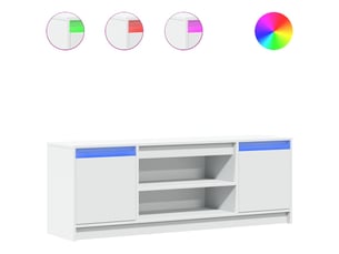 Meuble tv coloris blanc 139.5 cm <strong></strong>  <strong></strong>