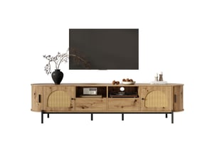 Meuble tv coloris naturel 200 cm HAVRYA  