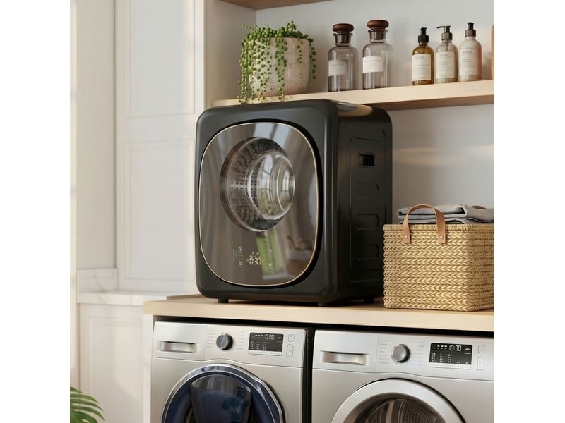 Sèche-linge à pompe à chaleur 48x43x57 cm, 800 w, 4 kg, noir - Conforama C