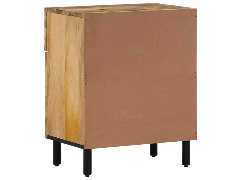  Table de chevet 50x33x60 cm bois de manguier massif  - Conforama E