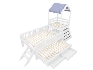 Lit simple 90x200 cm    coloris blanc