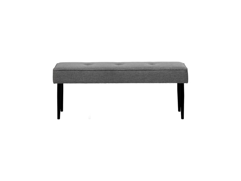  Banc 140x36x48 cm en tissu beige et noir - nazca  - Conforama C