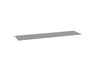 Coussin de banc de jardin, coussin d'assise gris 200x50x3 cm tissu oxford cf52731
