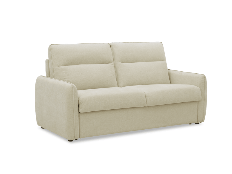  Canapé convertible express 3 places matelas 15 cm en tissu texturé beige adilio KF8509-2P-BEI - Conforama D