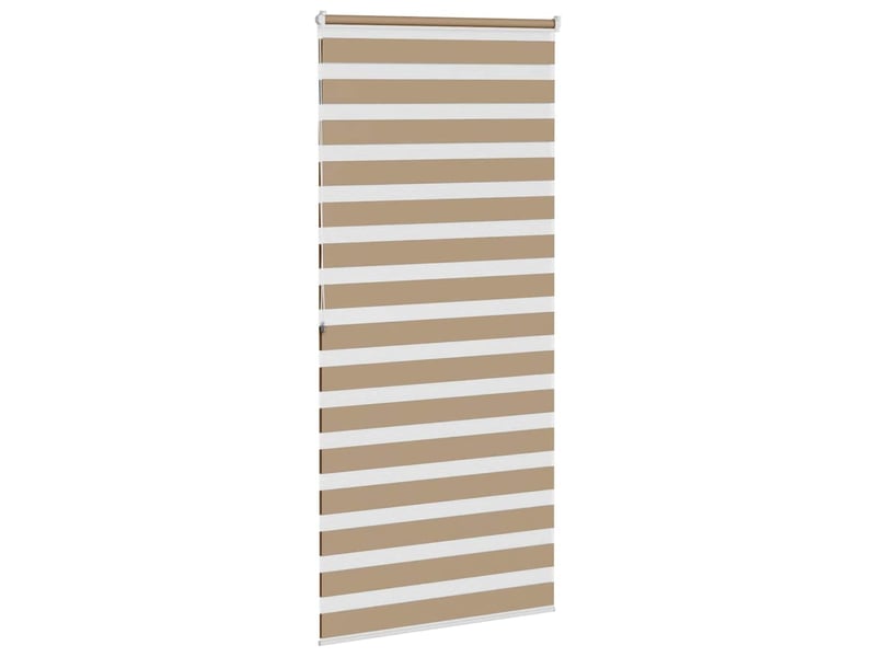 Store zèbre, store de fenêtre marron sable largeur du tissu 95,9 cm polyester cf48848 - Conforama D
