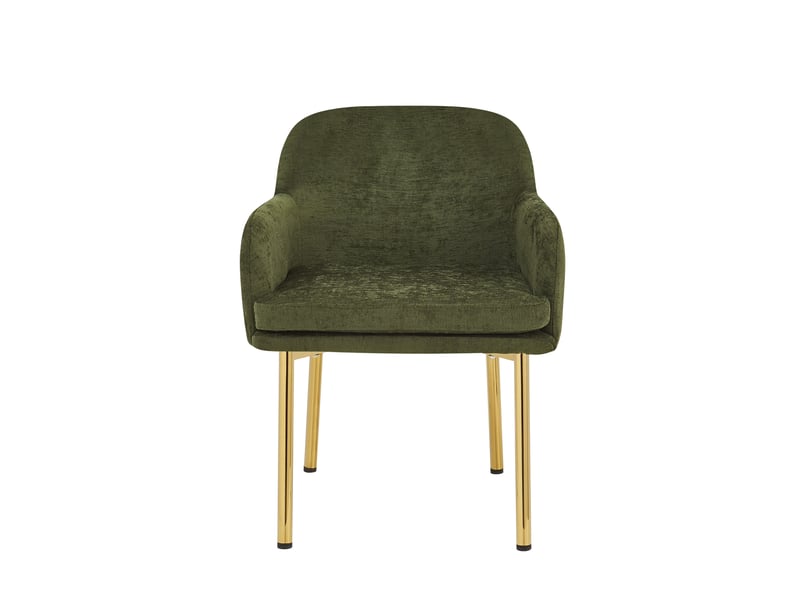  Lot de 4 chaises de salle à manger avec accoudoirs 61x59x78,5 cm vert  - Conforama B