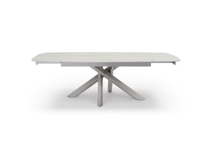 Table à manger extensible en céramique travertin travertin cast