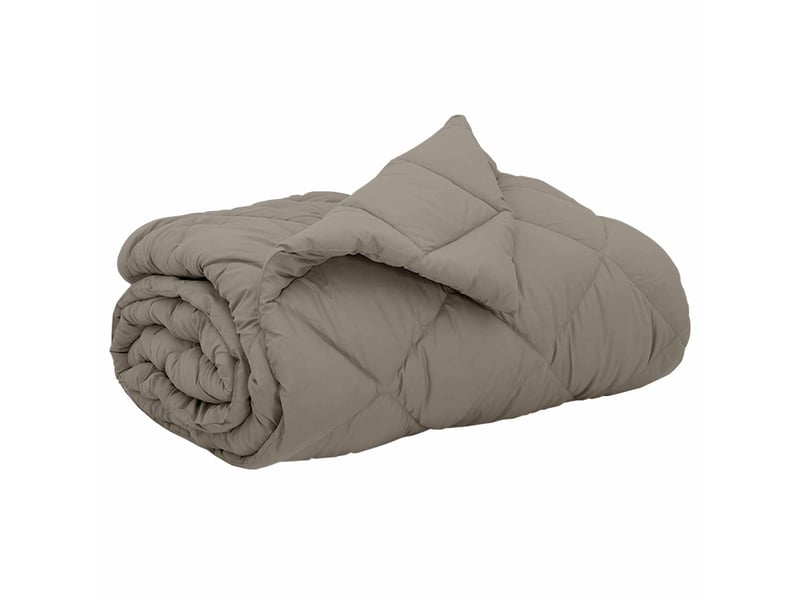  Duvet - couette complet toute l'année gris clair 200 x 220 cm microfibre  - Conforama A