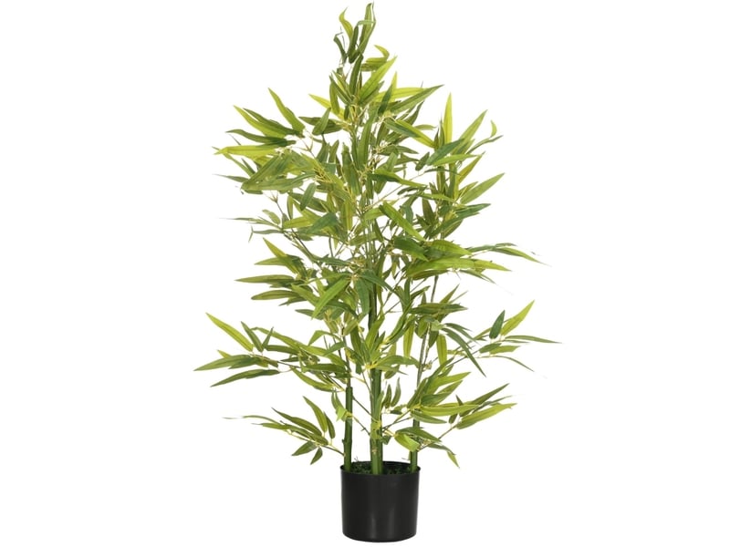  Bambou artificiel 90 cm en pot vert  - Conforama A