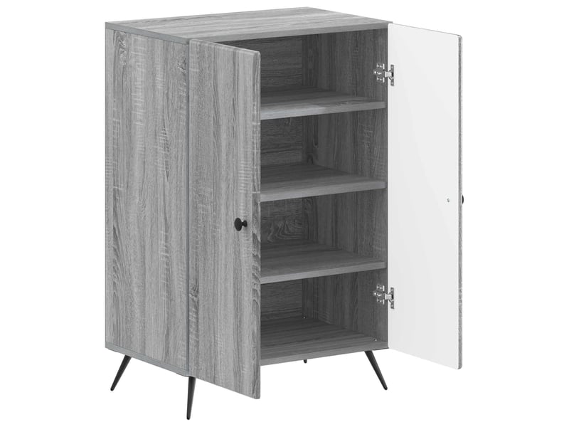  Meuble à chaussure, cabinet à chaussures breda 59,5x39,5x90 cm sonoma gris  - Conforama C
