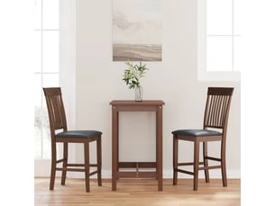 Lot de 2 tabouret de bar avec coussins en bois massif marron et caoutchouc shl54979