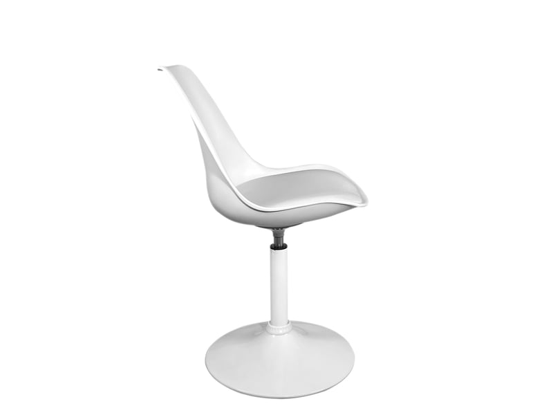  Lot de 2 chaises pivotantes salle à manger nosa blanc 704-NOSA - Conforama D