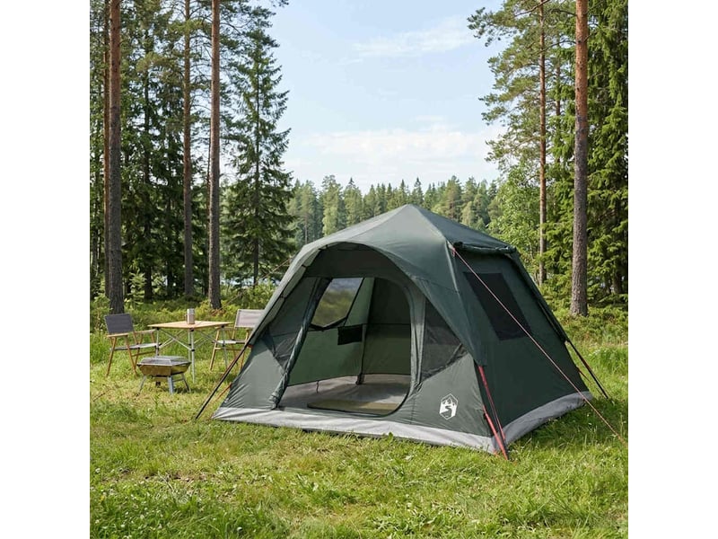  Tente instantanée, tente de camping vert armée 305x275x190 cm  - Conforama B