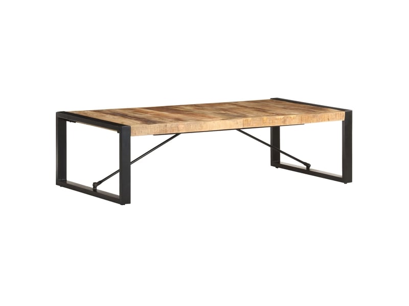  Vidaxl table basse 140x70x40 cm bois de manguier brut  - Conforama B
