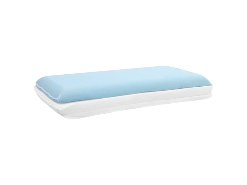 Oreiller, coussin de sommeil 30 x 50 x 9 cm moyen mousse de gel blanc cf55915 - Conforama C