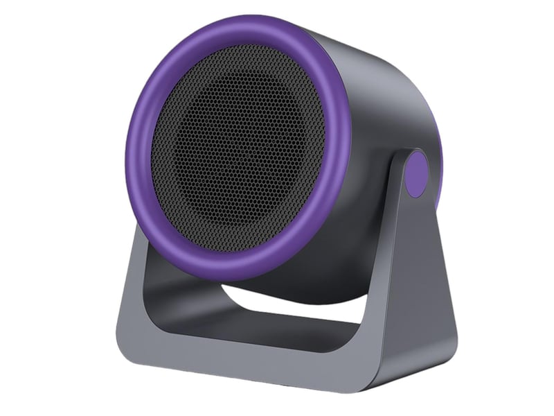 Chauffage soufflant électrique portable, 500 w, avec protection contre la surchauffe, inclinaison verticale réglable à 90° (gris SJY-HRC0005057LY - Conforama A