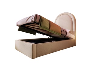 Lit coffre 90x200 cm coloris beige