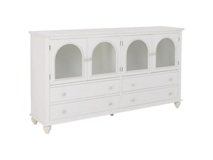 Buffet en bois blanc 160x38x88 cm h