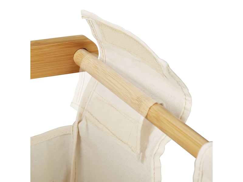  Panier à linge en bambou naturel 30 l avec sac amovible design décoratif salle de bain chambre 13_0007556  - Conforama D