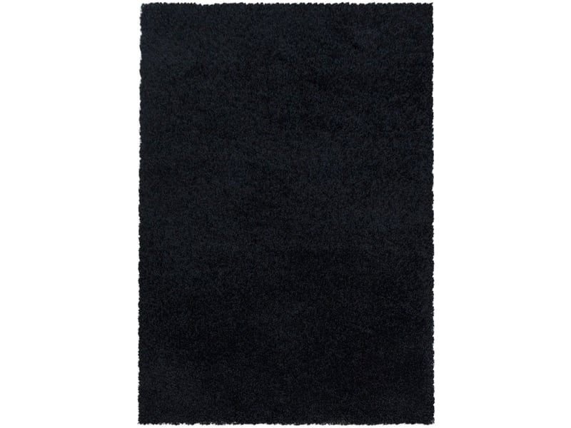 Doux - tapis à poils longs doux - noir 120 x 170 cm SYDNEY1201703000BLACK - Conforama A