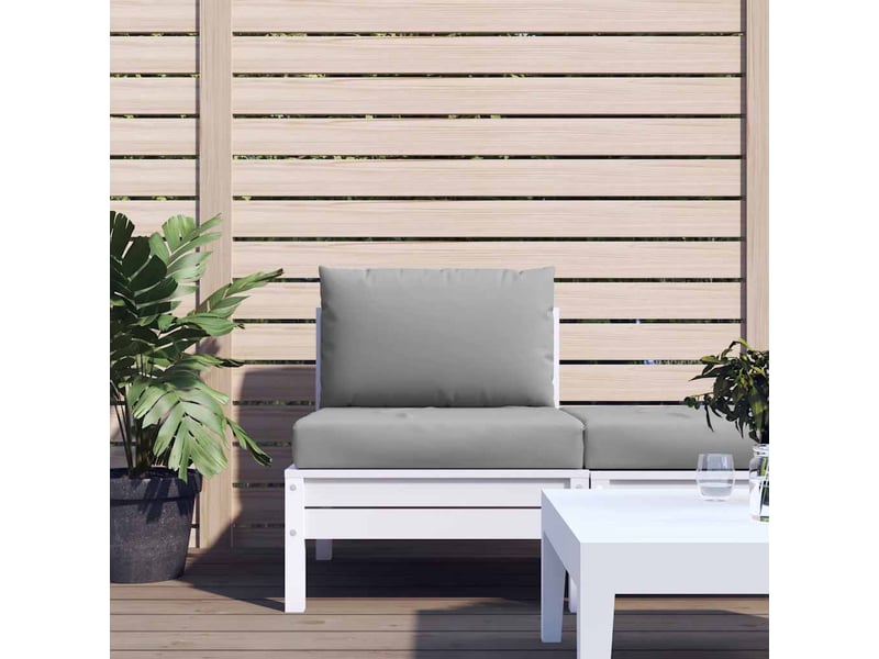  Lot de 2 coussins de palette, coussins de canapé gris tissu oxford cf59539  - Conforama B