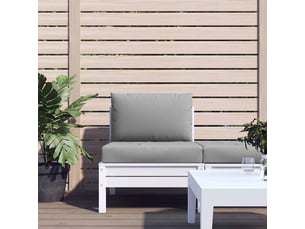 Lot de 2 coussins de palette, coussins de canapé gris tissu oxford cf59539