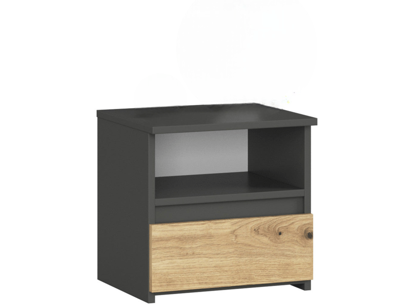  Table de chevet lina anthracite 1 tiroir bois 40x35x40 cm  - Conforama A