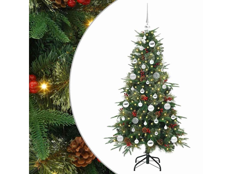  Sapin de noël artificiel, arbre de noël à branches articulées vert 150 cm shl9694  - Conforama A
