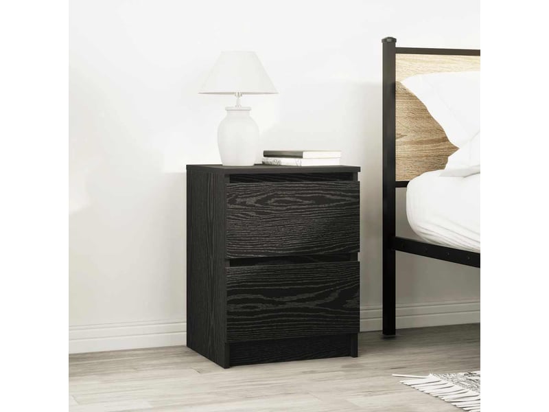  Meuble tv - banc tv - meuble de rangement noir 40x35x54 cm bois d'ingénierie  - Conforama C