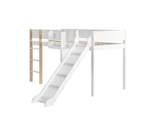 Lit simple 90x200 cm PHOEBE CAT coloris blanc