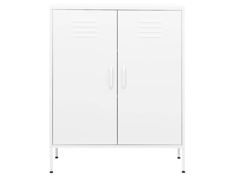  Armoire de rangement, rangement bureau blanc 80x35x101,5 cm acier shl7282  - Conforama C