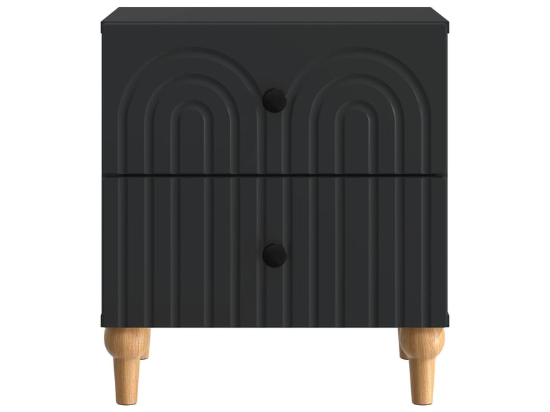  Table de chevet avec tiroir 2 pièces noir 43 x 34,5 x 48 cm  - Conforama E