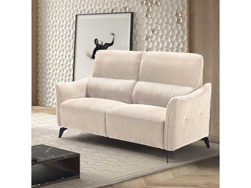  Canapé 2 places fixe tissu waterproof beige - garios GARIOS - Conforama B