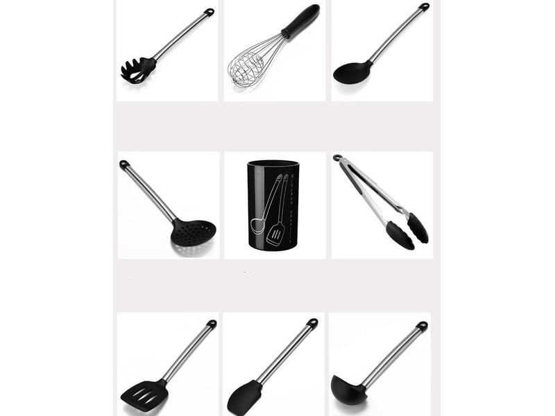  Ensemble de 9 ustensiles de cuisine en silicone  - Conforama B