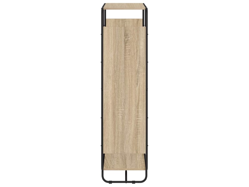  Buffet haut, buffet de rangement chêne sonoma 93.5x37.5x144 cm bois d'ingénierie  - Conforama D