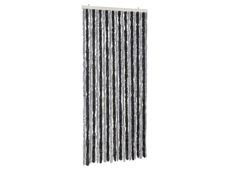  Rideau anti-mouches, moustiquaire gris et noir 90x200 cm chenille cf43550  - Conforama A
