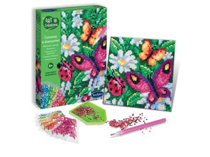 Canevas a diamanter - papillons et marguerites
