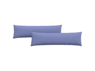 Lot de 2 coussins de canapé, coussins décoratifs tissu bleu denim 145 x 40 cm cf58784