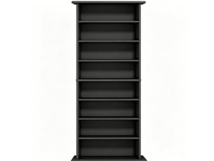 Bibliotheque coloris  noir 6 étagère(s) HOMVRA  - 24 cm x 126.3 cm