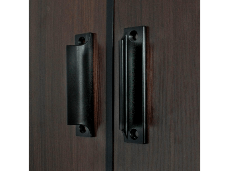  Poignée porte coulissante noire, aluminium, pour meuble, cuisine, balcon et porte coulissante  - Conforama D