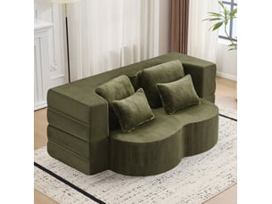 Deplimousse convertible 2 places vert