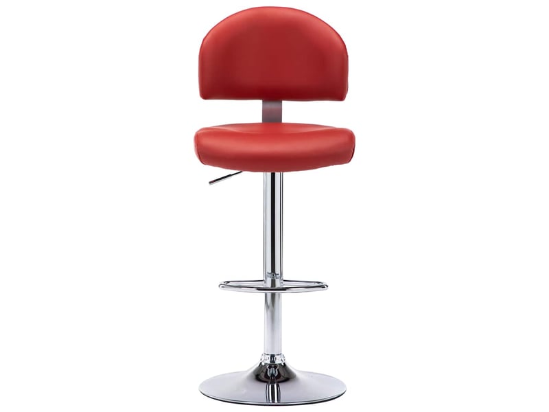  Tabouret de bar, chaise de bar rouge bordeaux similicuir shl55085  - Conforama E