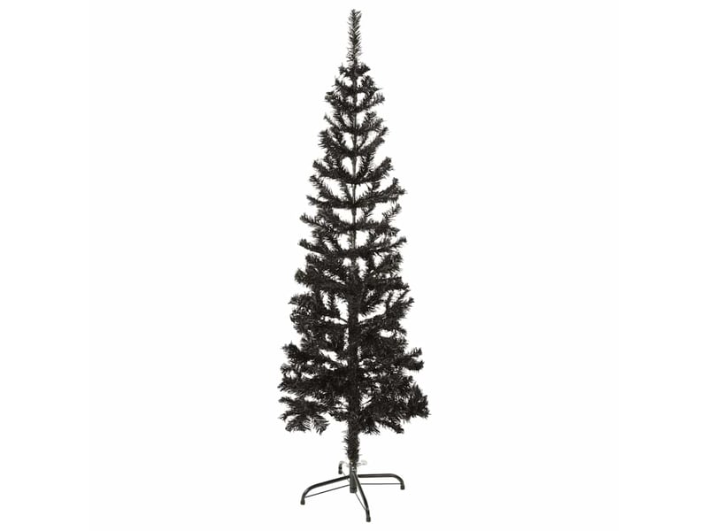  Sapin de noël - arbre de noël étroit noir 150 cm  - Conforama D