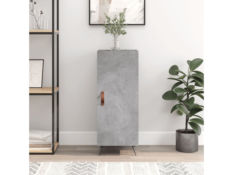  Buffet - bahut - meuble de rangement gris béton 34,5x34x90 cm bois d'ingénierie  - Conforama B