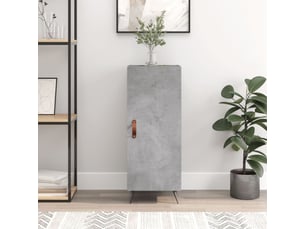 Buffet - bahut - meuble de rangement gris béton 34,5x34x90 cm bois d'ingénierie