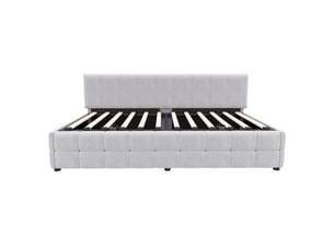 Lit banquette 90x200 cm MAISONORA coloris gris